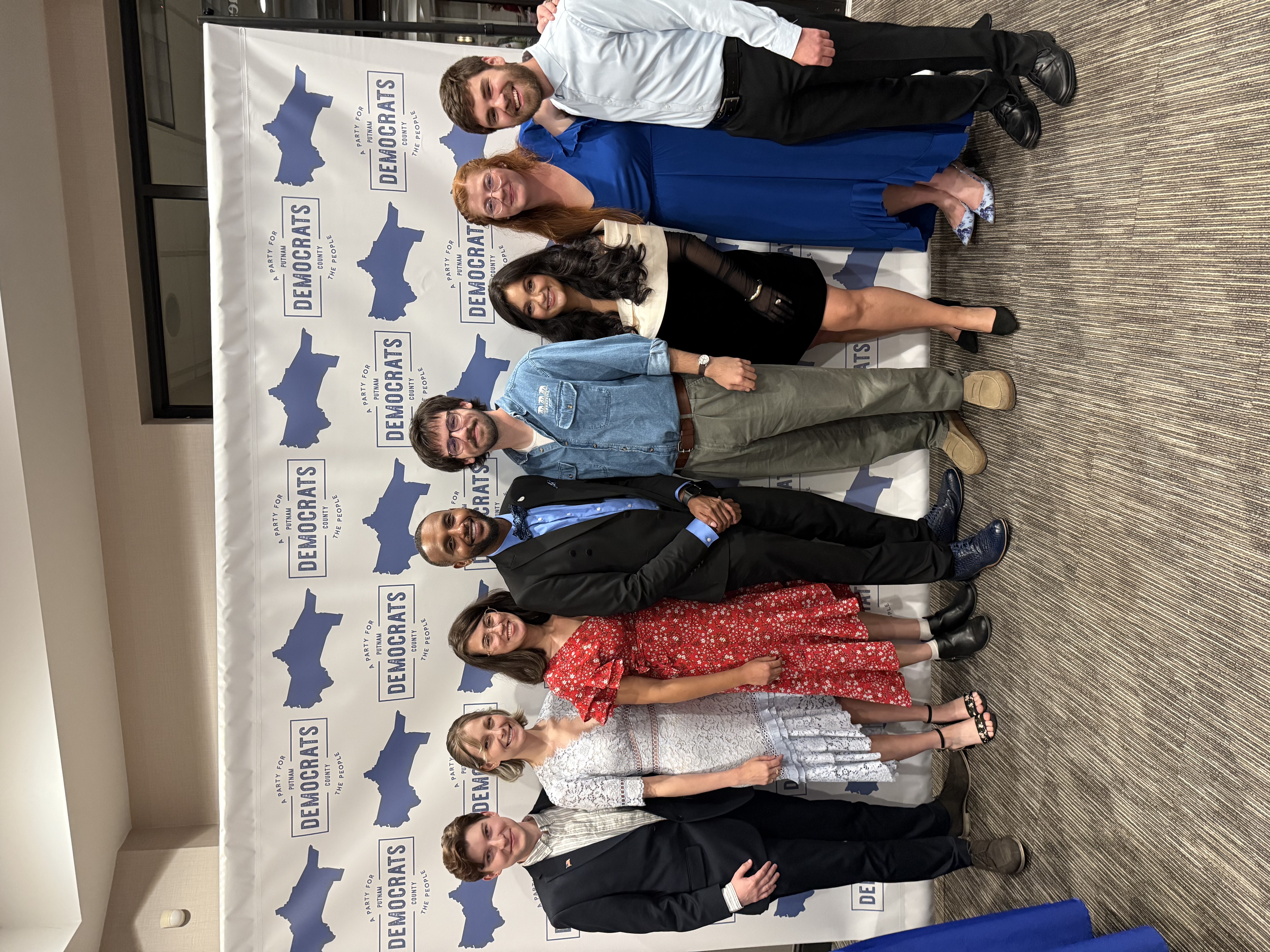 Brendan with fellow Democrats at the Blueprint Dinner